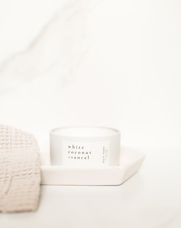 White Coconut + Santal Soy Candle